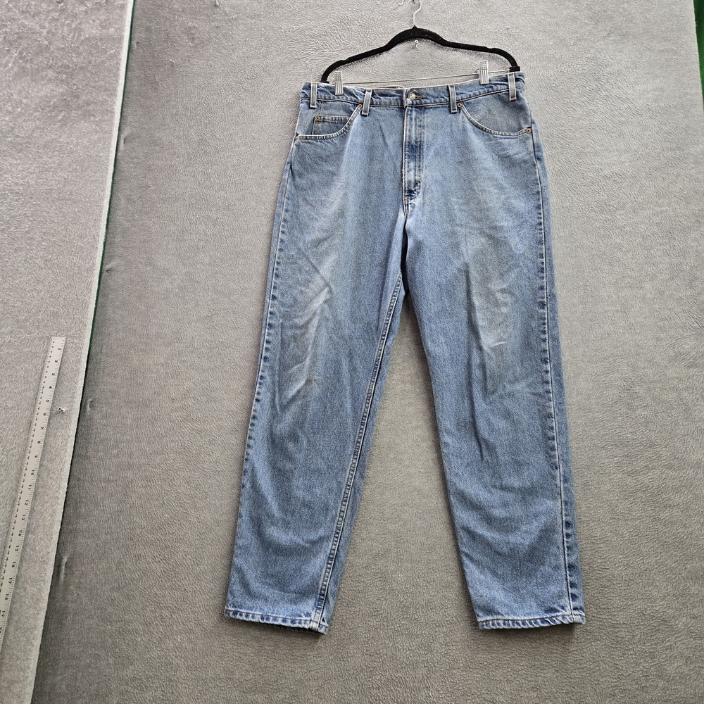 VINTAGE Levi's 550 Men Jeans 38X30 Relaxed Fit Tapered Leg Orange Tab 90s READ